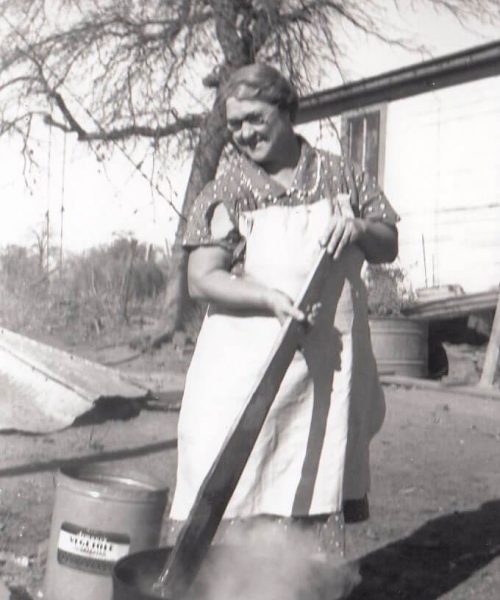 Frankie Thompson Making Lye Soap 1930s